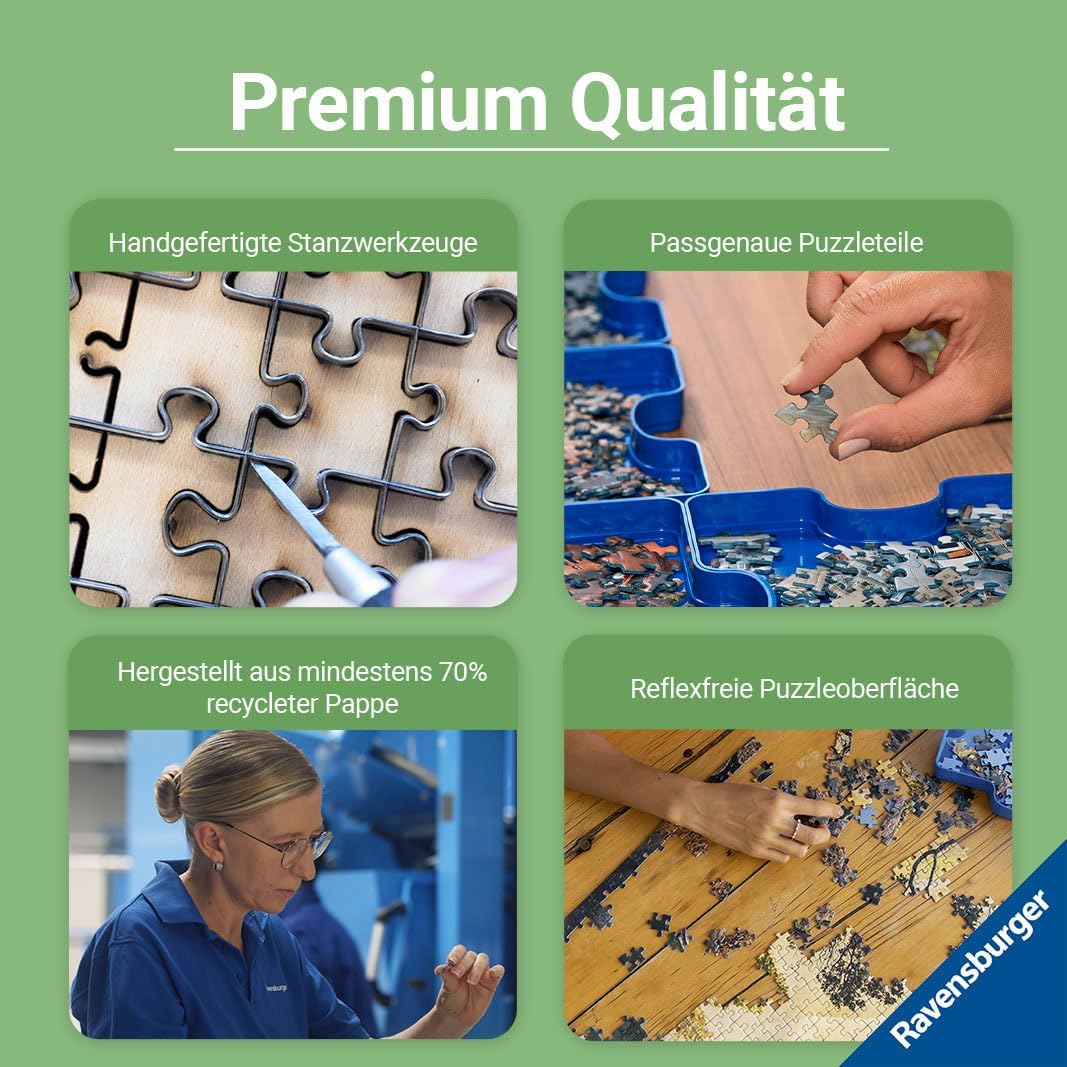 Ravensburger Puzzle 80713 - Farbenfrohe Häuser - 2x 1000 Teile Puzzle für Erwachsene und Kinder ab 1