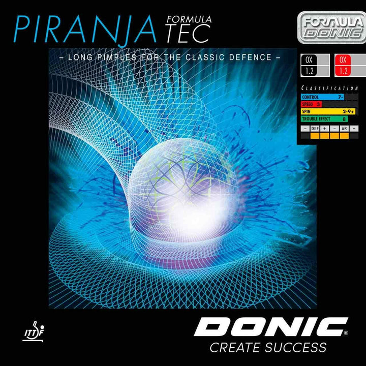 Donic Belag Piranja Formula Tec rot 1,2 mm, rot 1,2 mm