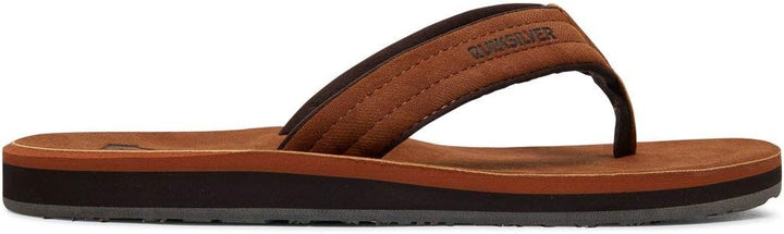 Quiksilver Herren Carver Nubuck Flipflop 38 EU Braun, 38 EU Braun