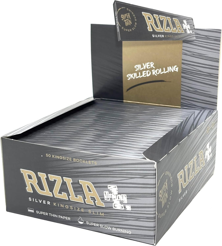 RIZLA CARTINE KING SIZE SLIM SILVER - 50 LIBRETTI 1 Neu und original verpackt, 1 Neu und original ve