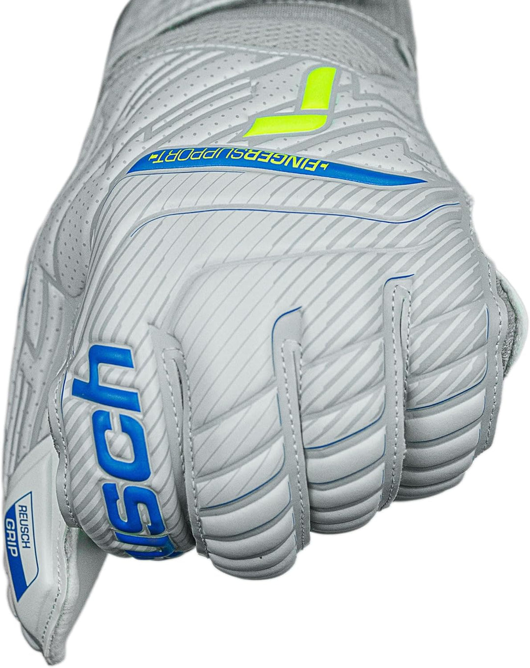 Reusch Herren Attrakt Finger Support Unisex Torwarthandschuhe mit Aussennaht Schnitt und Grip Belag,