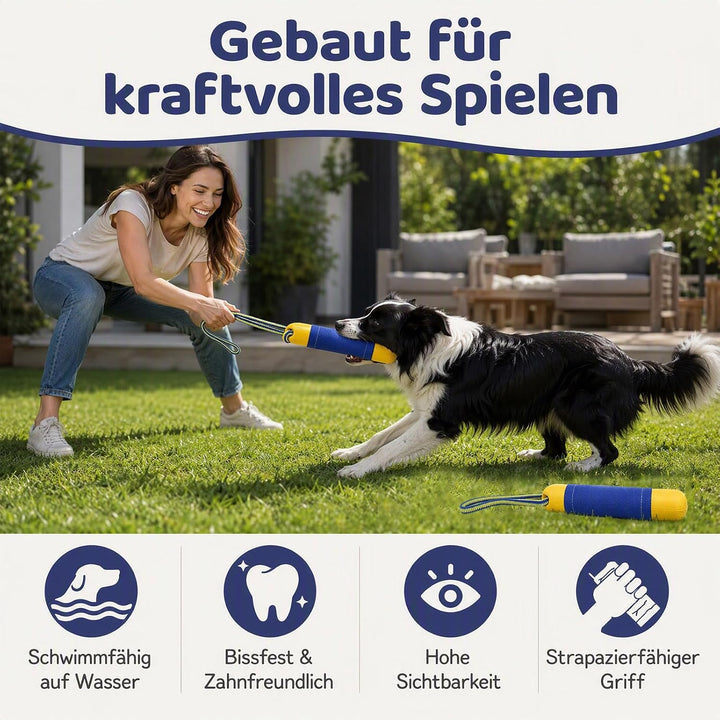 2 Stück Hundespielzeug Schwimmender Hundedummy 22 cm, Wasserspielzeug Hund aus bissfestem EVA mit Ny