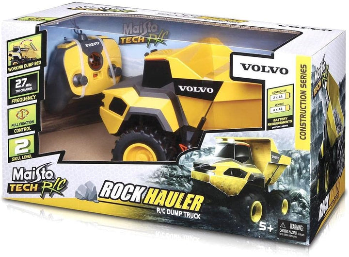 Maisto Tech R/C Volvo A25 Hauler: Ferngesteuerter Kipper mit Kippfunktion, mit Stick-Controller, ab