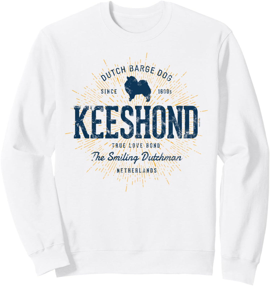 Keeshond Vintage Style Dog Retro Wolfsspitz Sweatshirt