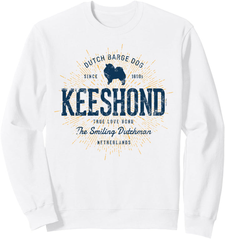 Keeshond Vintage Style Dog Retro Wolfsspitz Sweatshirt