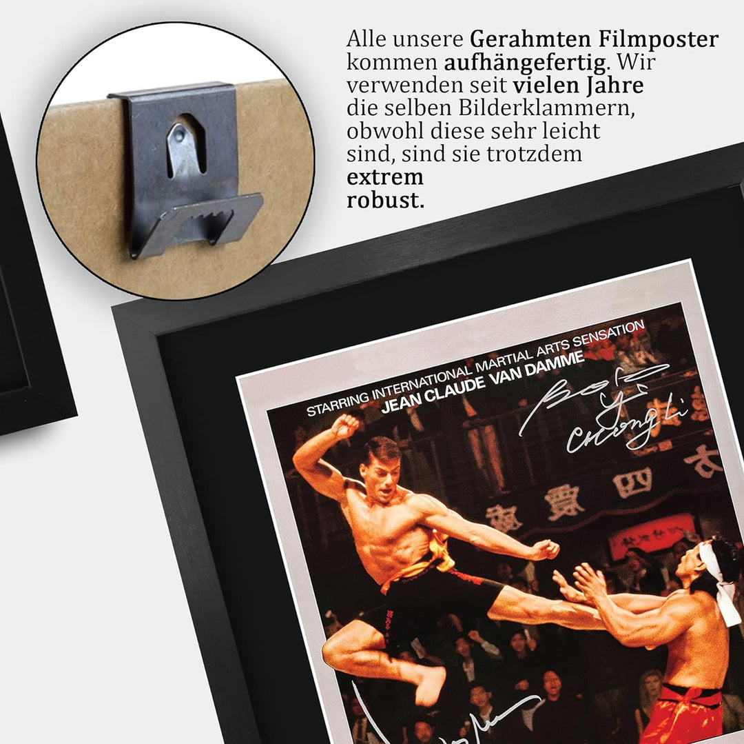 HWC Trading A3 FR Bloodsport Der Cast Jean-Claude Van Damme Geschenke Printed Poster Autogramm Bild