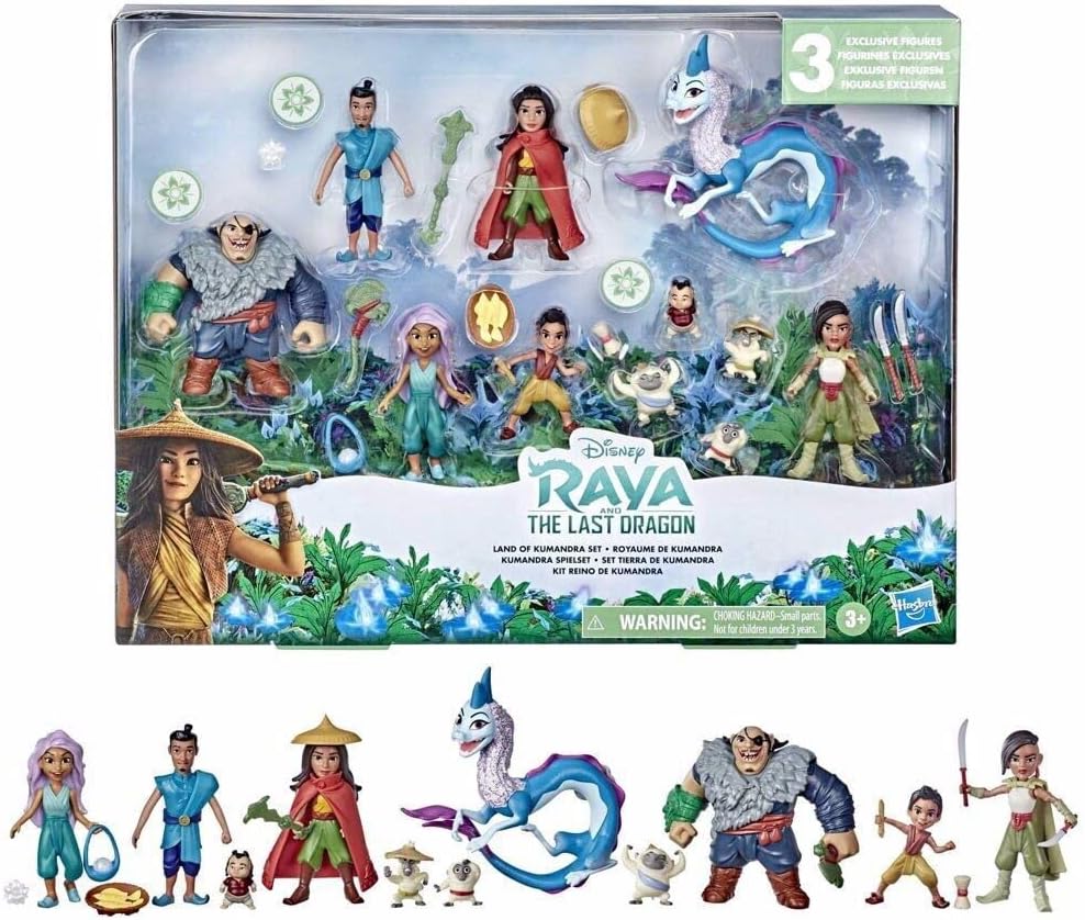 Raya und der letzte Drache Land of KUMANDRA Seltenes Spezial Box Set mit 11 Figuren aus dem Disney F