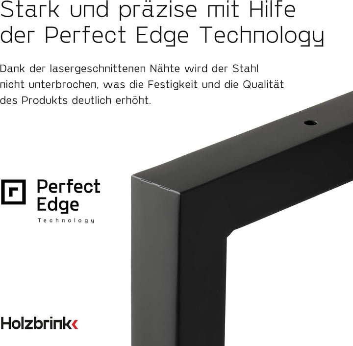 HOLZBRINK 2X Wandkonsole Weiss für Waschtisch, Design und stabil Waschtischhalterung oder Winkel für