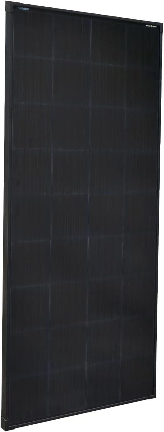 enjoy solar® Monokristallines Solarmodul 200W 12V, Solarpanel mit PERC 9BB schwarzes Rahmen Version