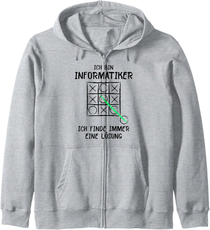 Ich bin Informatiker Lösung Spruch Computer Nerd Geschenk Kapuzenjacke