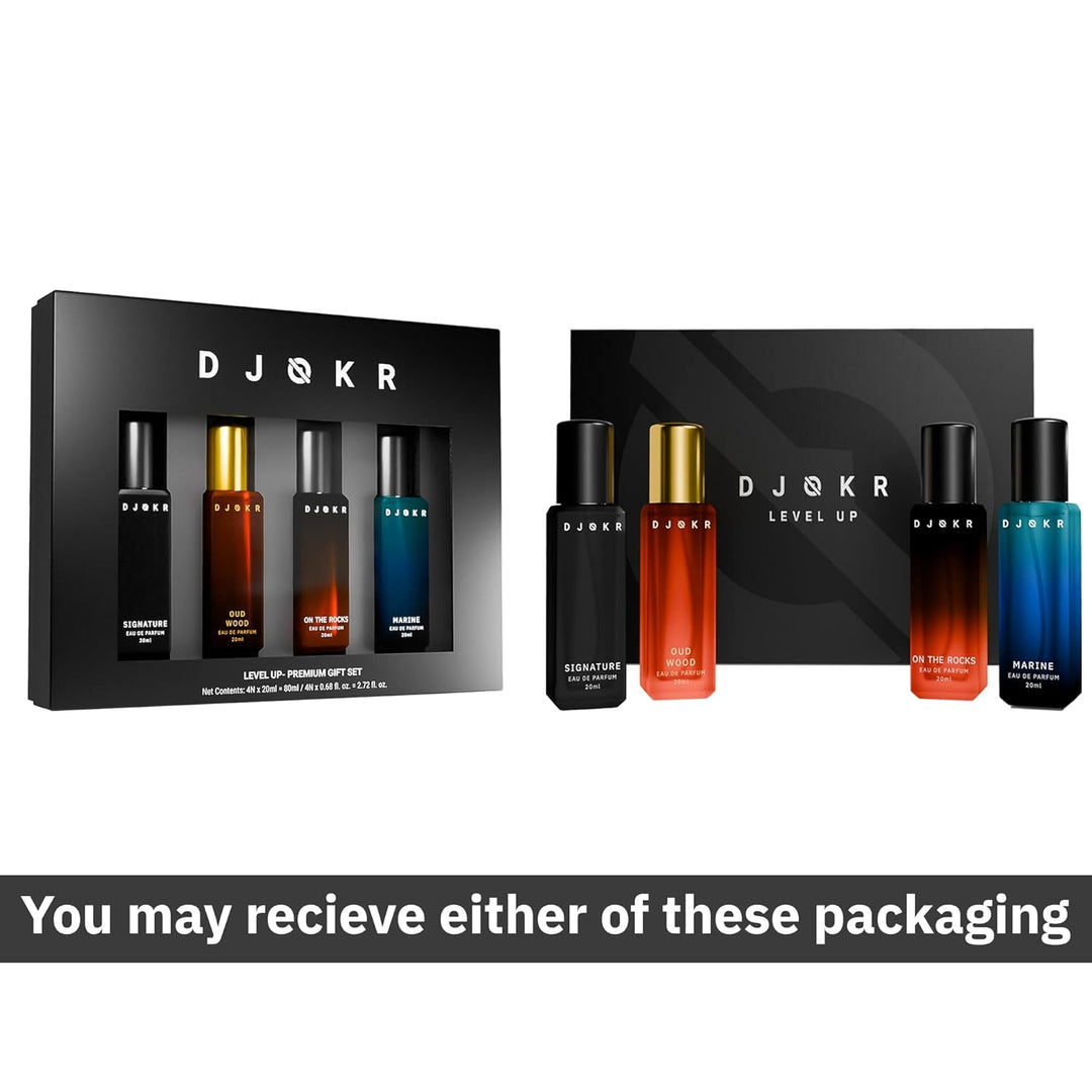 DJOKR Perfume For Men Gift Set Pack of 4x20 ML | Eau De Parfum | Premium Luxury Long Lasting Fragran