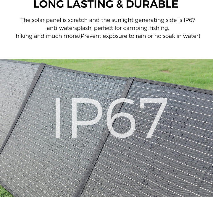 FOSIBOT SP200 200W Tragbares Solarpanel, Faltbares Kit, 23.4% Wirkungsgrad Solar Panels, IP67 wasser