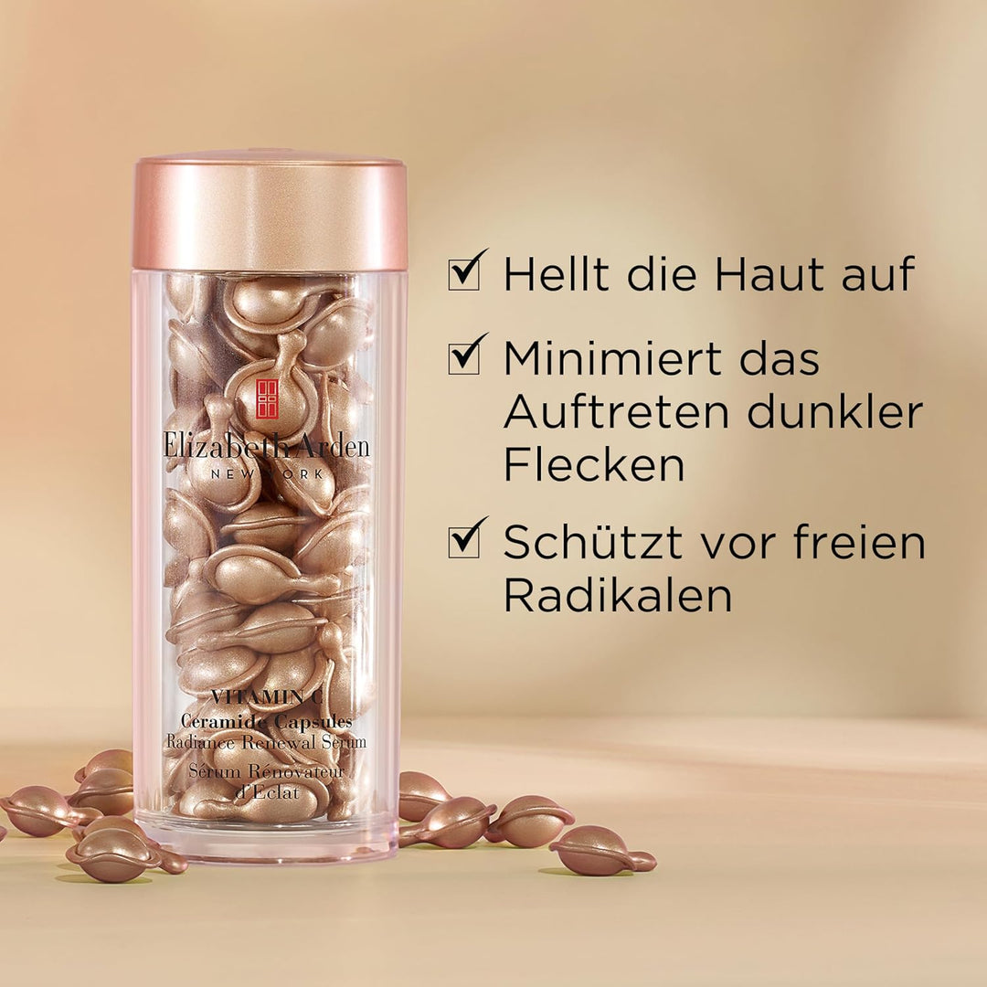 Elizabeth Arden Vitamin C Ceramide Capsules Radiance Renewal Serum 30 Stück (1er Pack), 30 Stück (1e