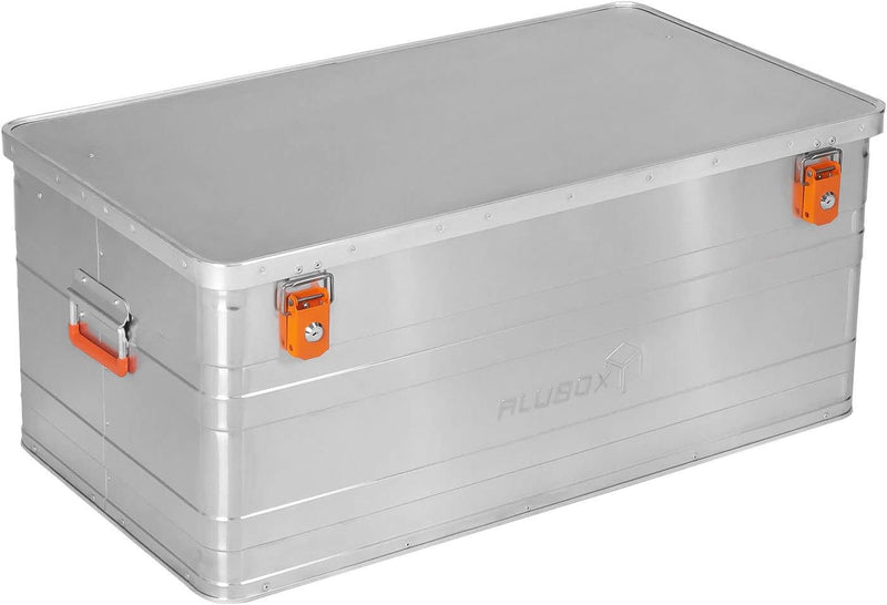 ALUBOX B140 - Aluminium Transportbox 140 Liter Alukiste Campingkiste - wasserabweisend - Staubschutz