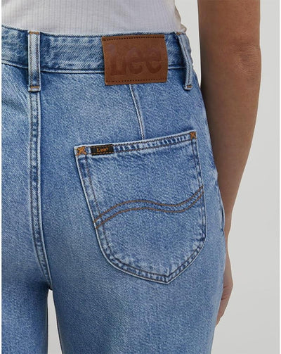 Lee Damen Utility Stella A Line Jeans 25W / 33L Blau, 25W / 33L Blau