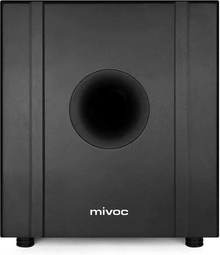 mivoc SW1100A schwarz, aktiver Subwoofer, Aktivsubwoofer - Preis-/Leistungssieger Audio Video Foto 1