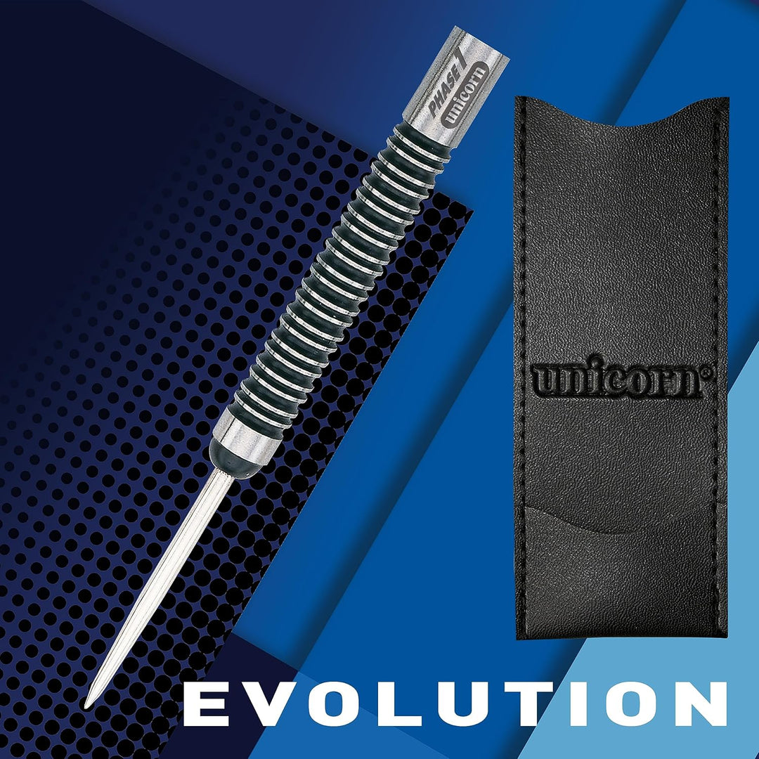 Unicorn Dart-Barrels mit Stahlspitze, Evolution Serie Phase 1, 2, 3, 5 und 6, natürliche 90%, 95% un
