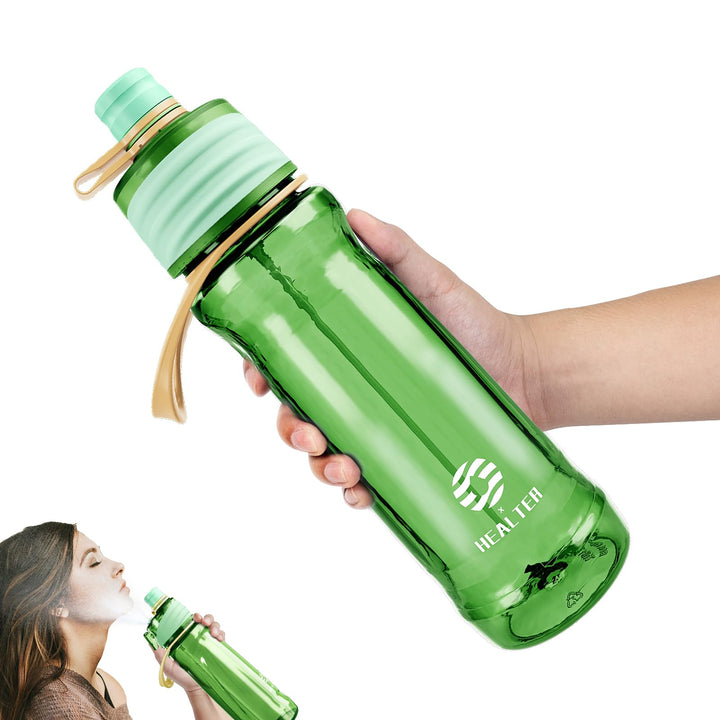 650ml Trinkflasche mit Sprühfunktion Nebel Sport Wasserflasche Auslaufsicherer Flasche für Jungen un