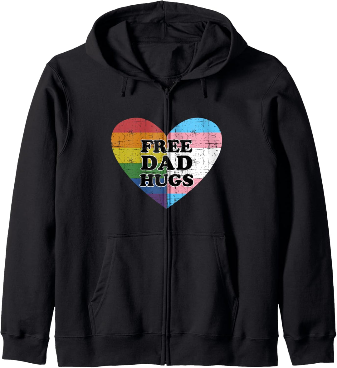 Free Dad Hugs Vater schwulen oder lesbischen Sohn Tochter Kapuzenjacke