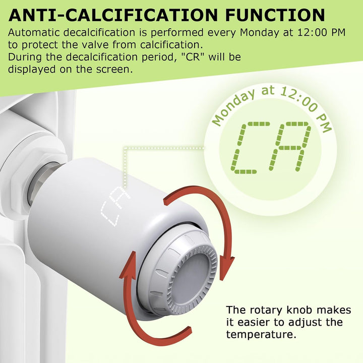 Smart Heizkörperthermostat, 3 Stück Smart Heizungsthermostat mit App-Funktion, Programmierbar Heizun