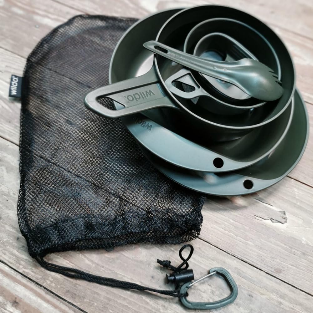 Copytec Camping ESS-Geschirr Oliv Explorer WILDO Set Bushcraft Festival Becher #43348