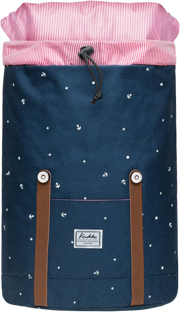 KAUKKO Rucksack Klein Damen Herren Schön und Praktisch Mini Daypack mit Laptopfach für 10" Notebook