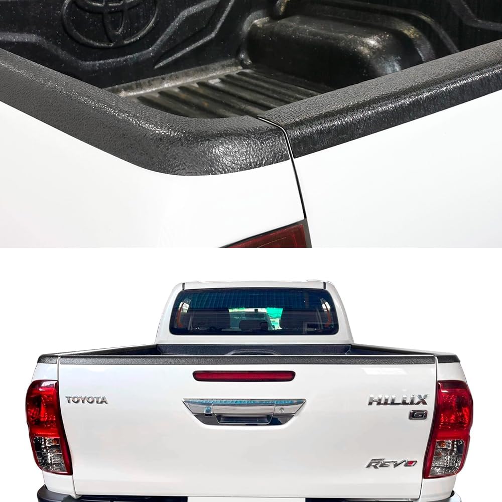 Ladekantenschutz Set 3 Teile für Double Cab Toyota Hilux 2016–2020 Pre-Facelift, Passgenauer Heckkla