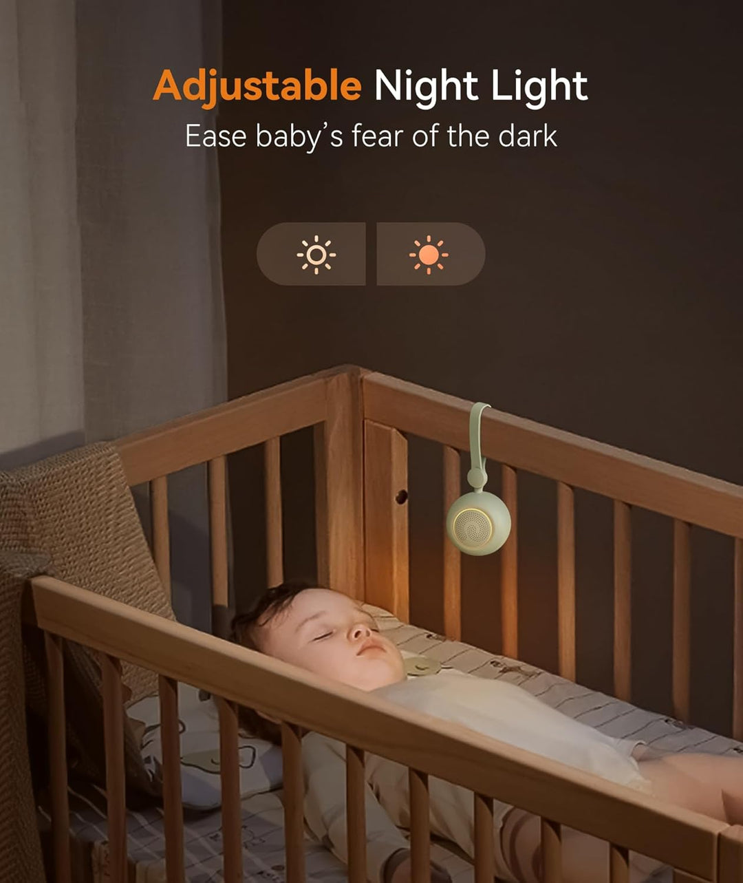 Dreamegg Sleep Lite 1 White Noise Machine Baby - Tragbares Weisses Rauschen Baby mit 19 Klänge, Eins