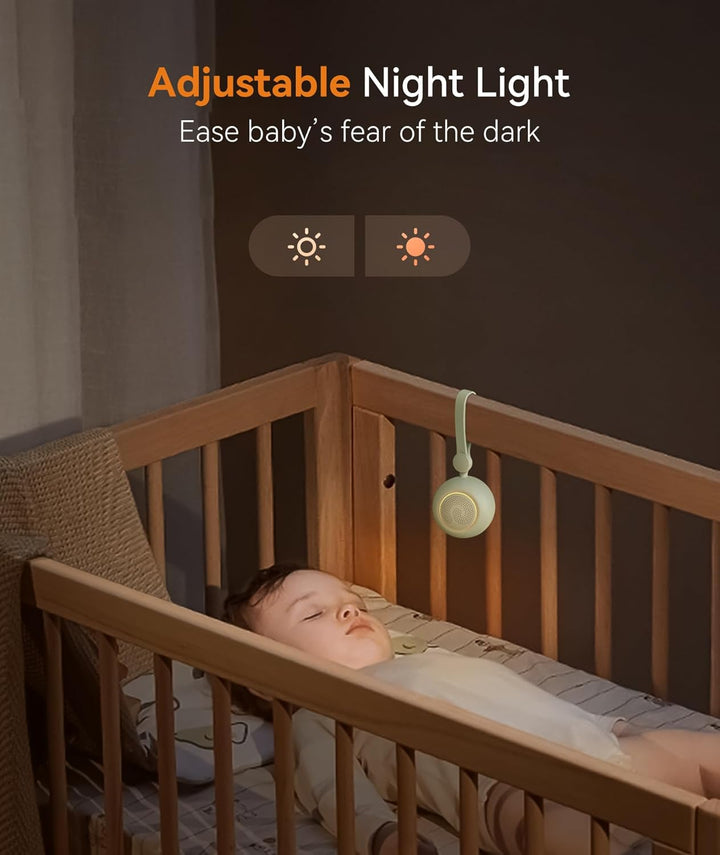 Dreamegg Sleep Lite 1 White Noise Machine Baby - Tragbares Weisses Rauschen Baby mit 19 Klänge, Eins