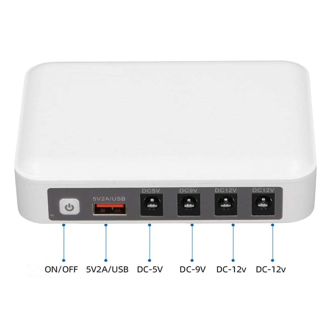 Mini -Ups, Router Unterbrechungsfreier Stromversorgung Kompaktes Notfallleistung für Router, Modem,