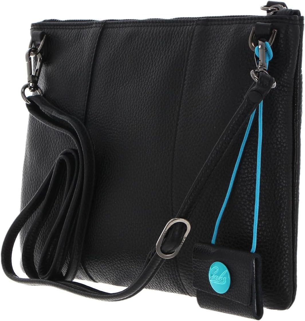 Gabs Beyonce TG ST. Multirighe + Ruga Bicolor Black Pochette M Toni Caldi + Nero + Fresia
