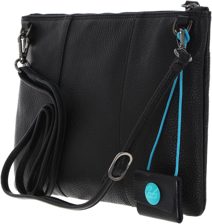 Gabs Beyonce TG ST. Multirighe + Ruga Bicolor Black Pochette M Toni Caldi + Nero + Fresia