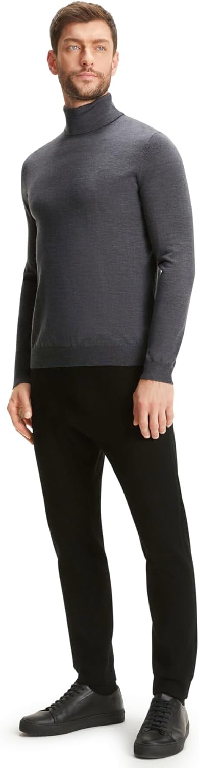 FALKE Herren Basic Roll Neck Rollkragen Pullover elegant klassisch für Business und Freizeit mit Rol
