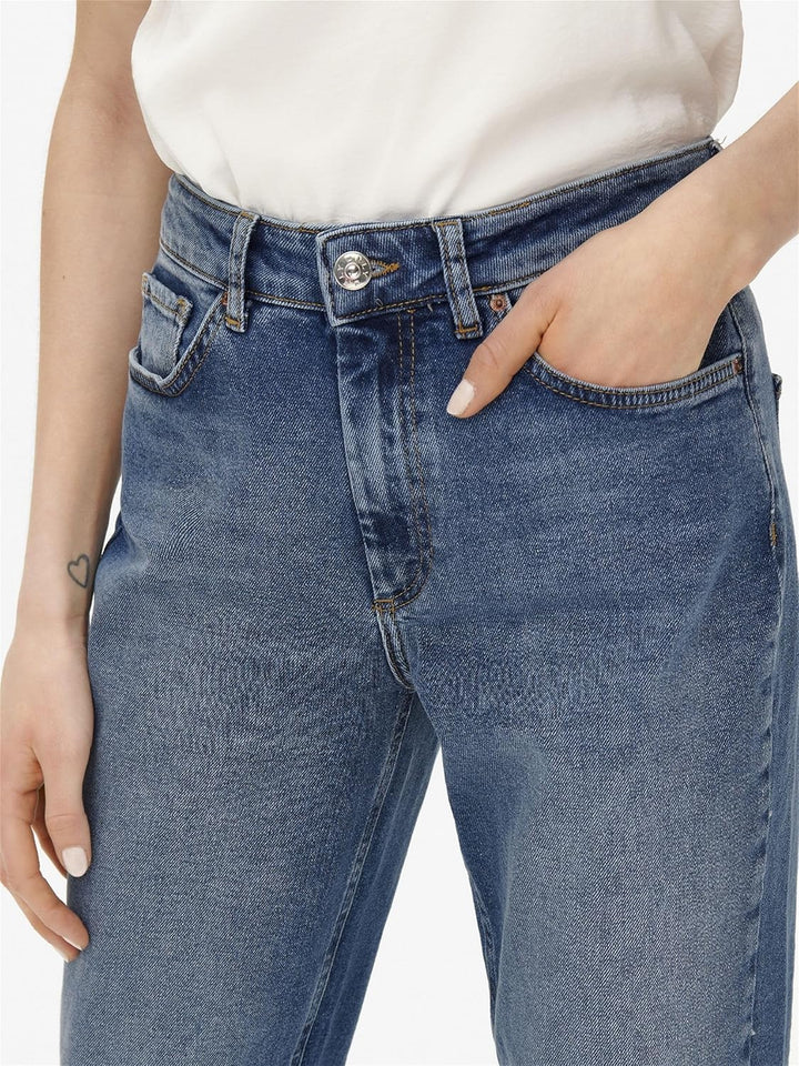 ONLY Womens Dark Blue Denim Jeans Stretch