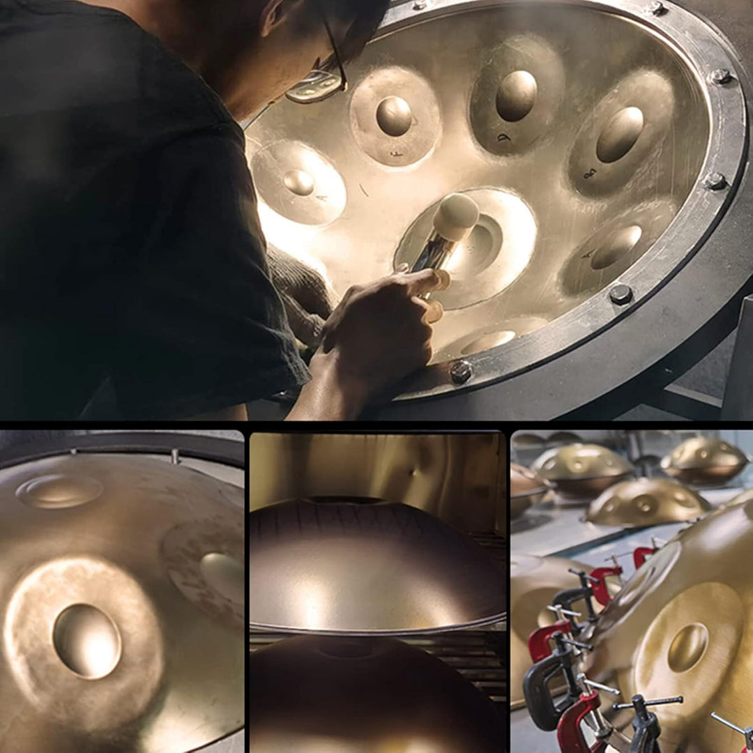 9 10 12 Noten Handpan Drum Instrument, Handpan Drum In D Minor, 432 Hz Stahlhandtrommel Mit Soft Han