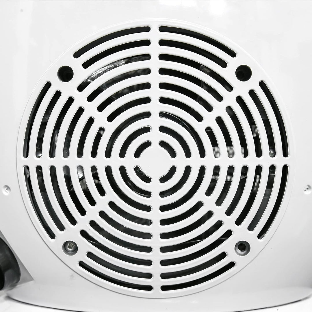 HOMCOM LED Elektrokamin mit Flammeneffekt 1500W Standkamin Kaminofen ABS-Kunststoff Weiss 30,5 x 18