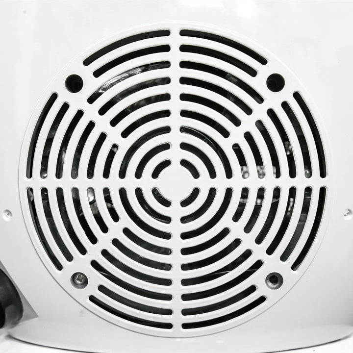 HOMCOM LED Elektrokamin mit Flammeneffekt 1500W Standkamin Kaminofen ABS-Kunststoff Weiss 30,5 x 18