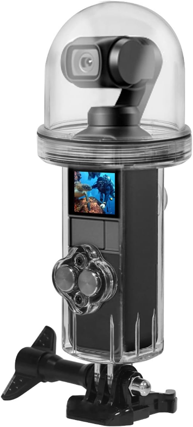 Goshyda Wasserdichtes Gehäuse für DJI Osmo Pocket, 60 M/196,8 Ft Schützendes Unterwasser-Tauchgehäus
