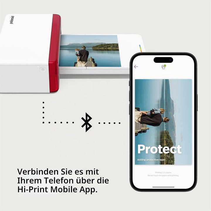 Polaroid - Everything Box Hi Print 4x6 - Bluetooth-Fotodrucker (Drucker + Papierkartusche)