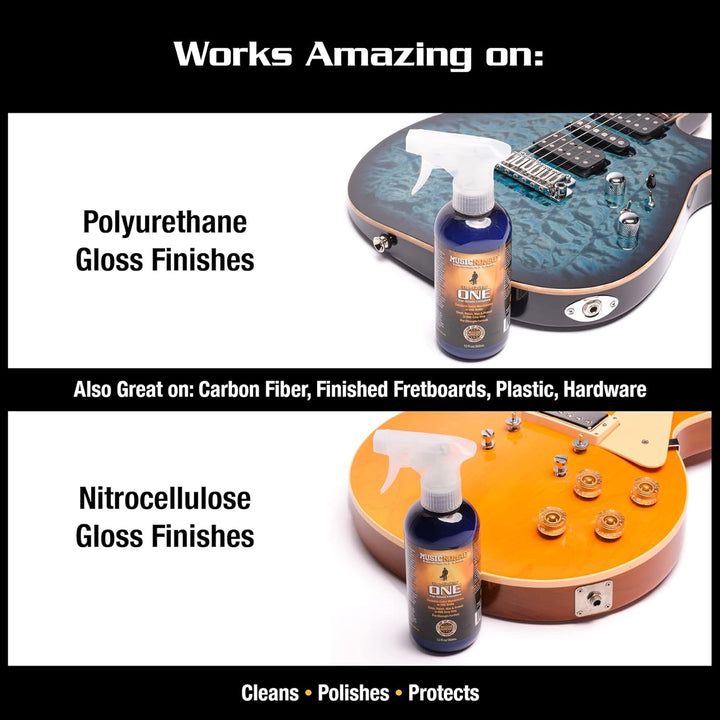 MusicNomad Tech Size The Guitar One Reinigungsmittel für Gitarren, 12 oz 360 ml (1er Pack), 360 ml (