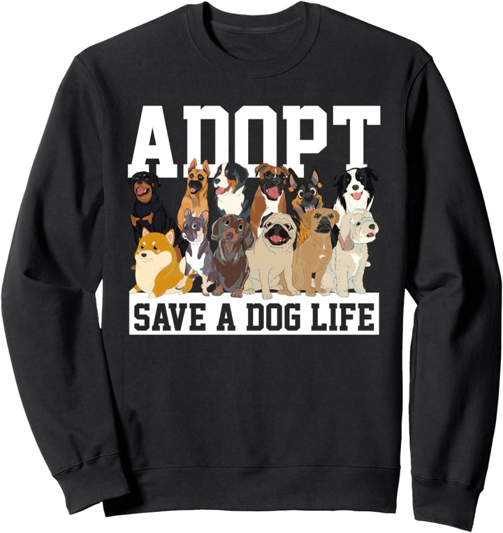 Hundefreund Tierheim Adoption Hundebesitzer Hunde Sweatshirt