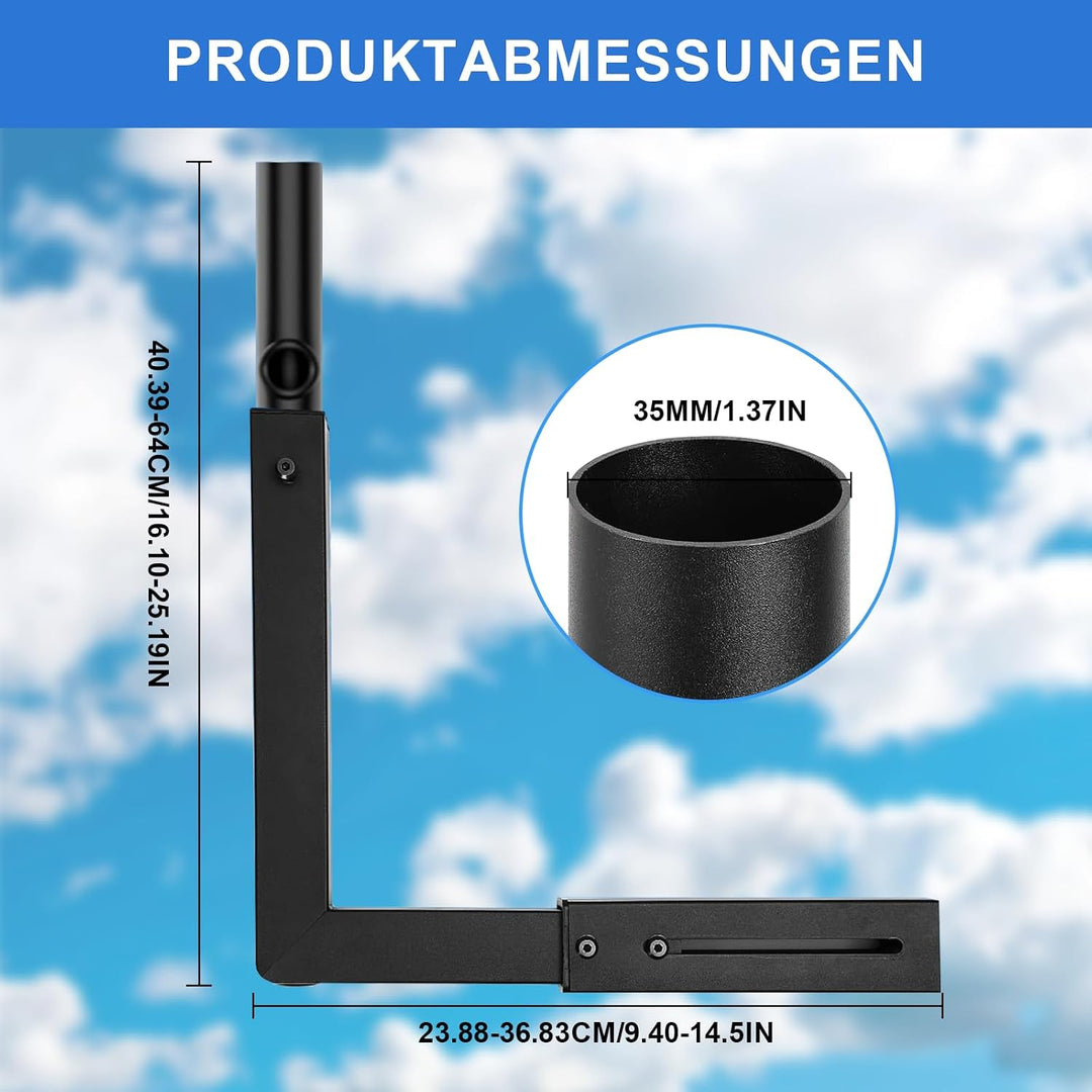 Starlink Gen 3 Halterung 360° Verstellbare V3 Starlink Wandhalterung, Vertikaler Winkel Masthalterun