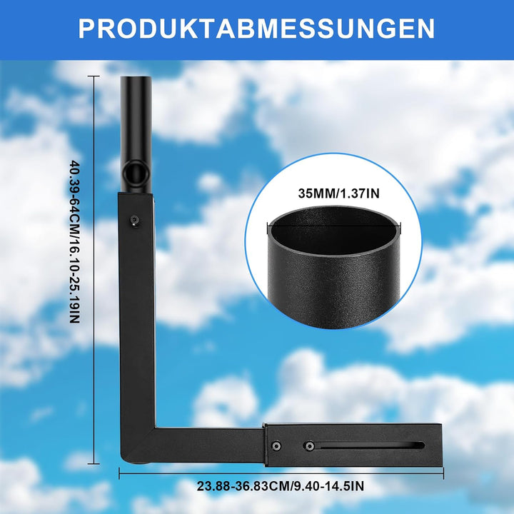 Starlink Gen 3 Halterung 360° Verstellbare V3 Starlink Wandhalterung, Vertikaler Winkel Masthalterun