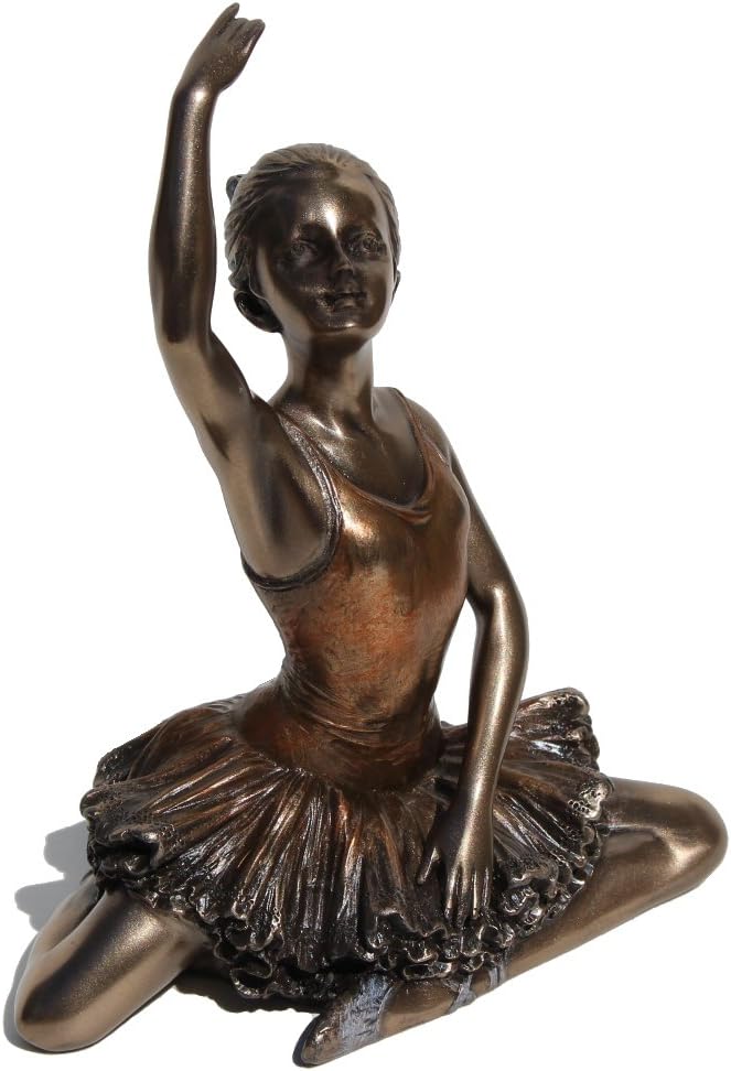 Ballerina – Warming Up Bronzefigur, 13 cm