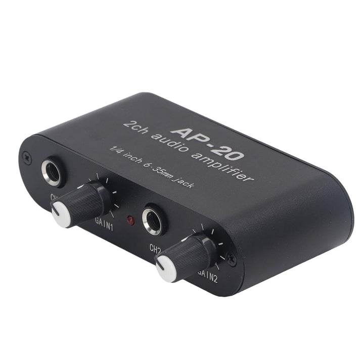 Tonvorverstärker, 0-20 DB 2CH 1/4 Zoll 6,5 Mm Tonverstärker DC 5-12 V für Mikrofone