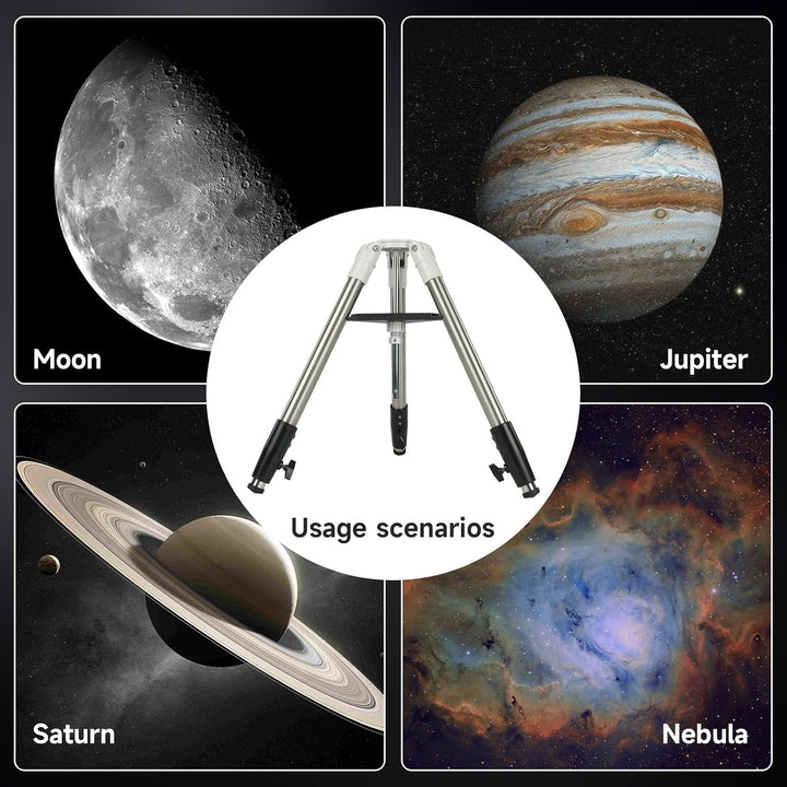 Svbony Astronomisches Teleskopstativ aus Aluminium, ausziehbares Stativ, tragbares Zubehör, kompatib
