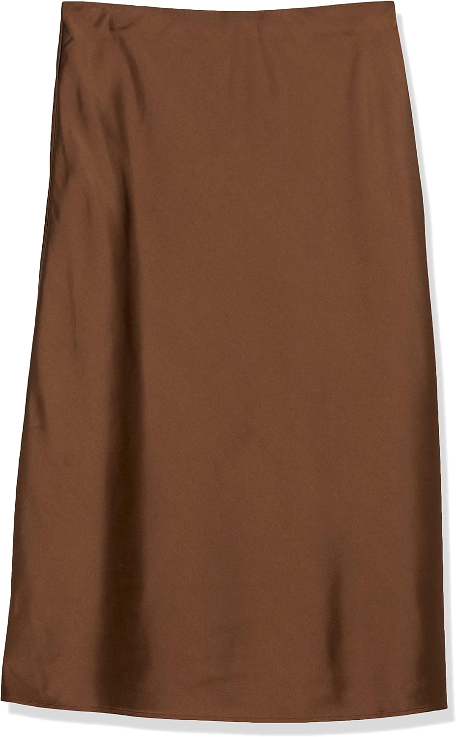 The Drop Damen Maya Rock, seidiger Slip-Skirt-Stil L Kaffee, L Kaffee