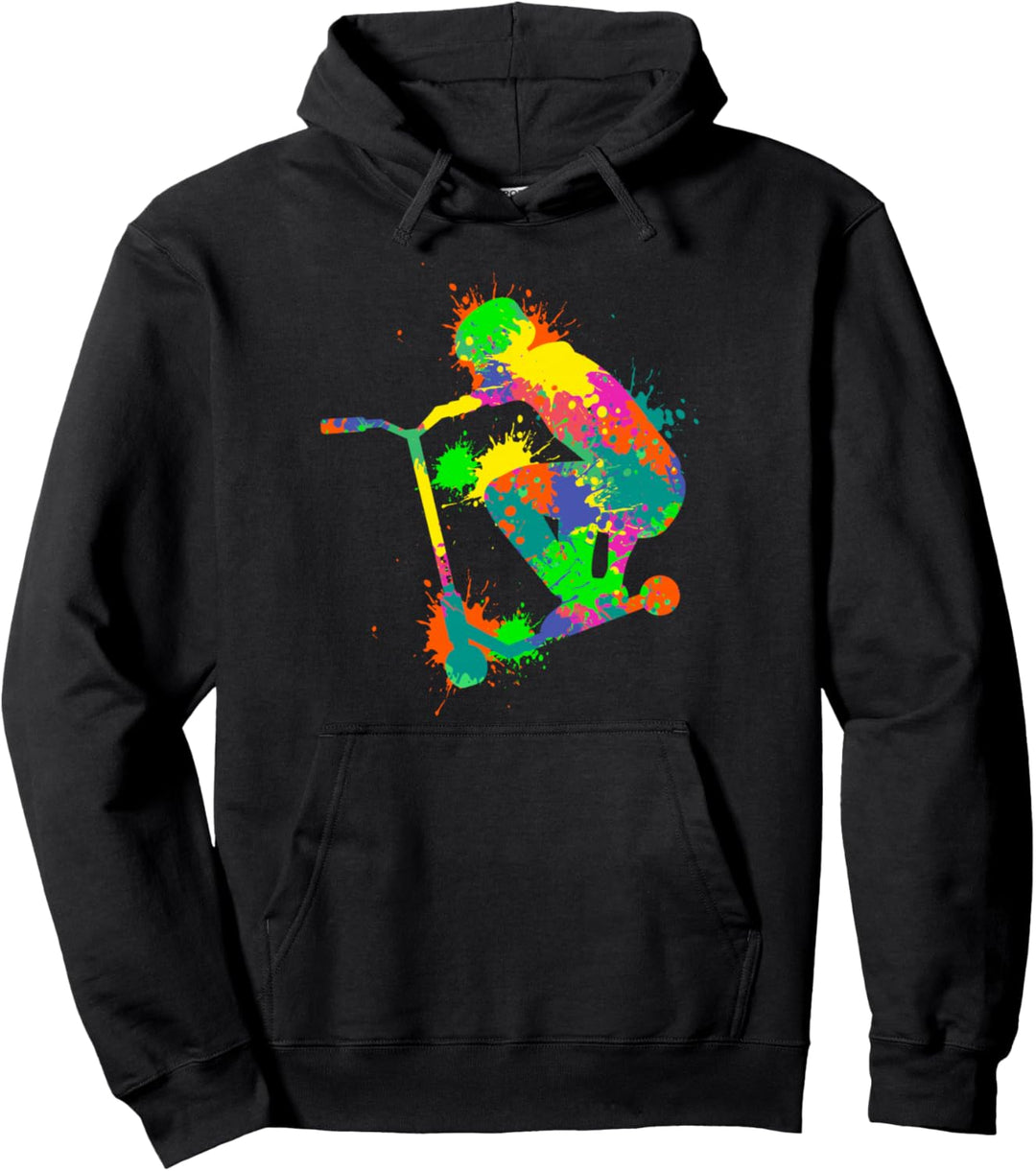 Stunt Scooter Roller Tretroller Kinder & Jungen Pullover Hoodie