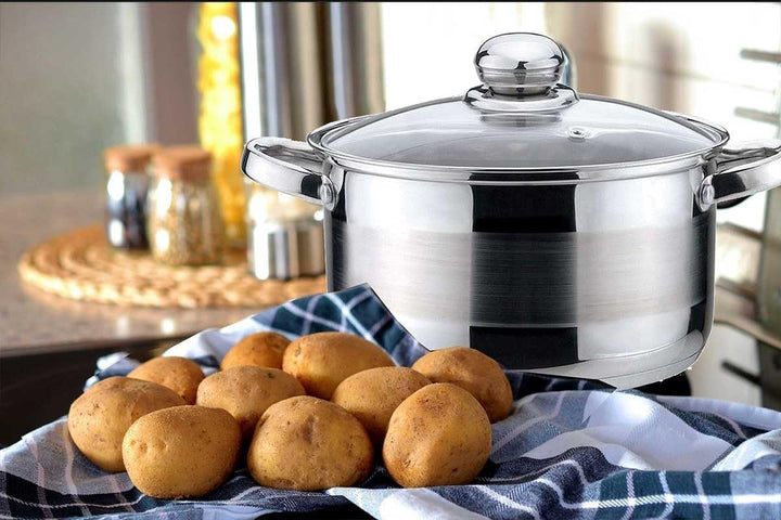 Kochtopf mit Deckel Kinghoff aus Edelstahl (6L), 6L