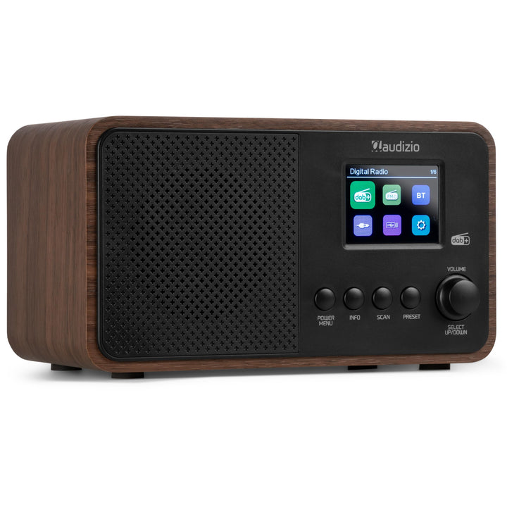 Audizio Avio - Kompaktes DAB Plus Radio mit Bluetooth, Digitalradio, FM & UKW, AUX, 30W Lautsprecher